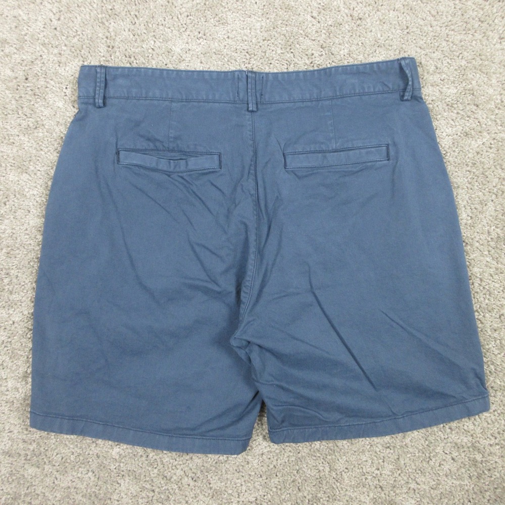Flint and Tinder Shorts Mens 36 Blue Canvas Cotton Flex Zip Fly 7" Huckberry EUC - Picture 2 of 8